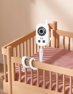 SnelShoppen - Flexibele Houder Geschikt voor Baby Monitor, Camera, Video, 2.4GHz, Beugel voor GHB Baby Monitor, Camera 5 inch, 720 HD Model 2023 - Gem
