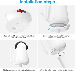 SnelShoppen flexibele twist mount voor baby monitor