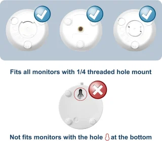 SnelShoppen universele baby monitor houder voor 1/4 inch camera's