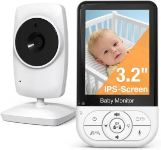 SnelShoppen - Video babyfoon met 3.2 inch lcd-scherm en camera