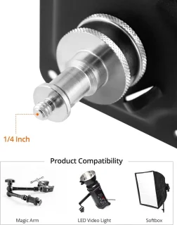 SnelShoppen wand- en plafondmontagebeugel voor camera, monitor en studioverlichting