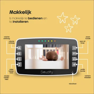 Soudify 360 Babyfoon met Camera Baby Monitor