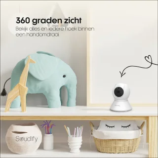 Soudify 360 Babyfoon met Camera Baby Monitor