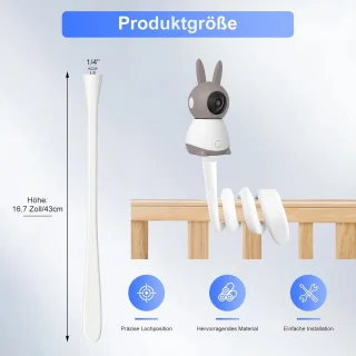 Standaard babyfoonhouder voor wieg en kinderkamer