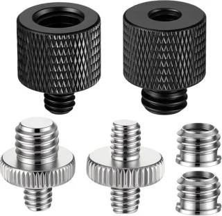 Statiefadapterset 6 stuks - 1/4 en 3/8 inch - ShopVlot
