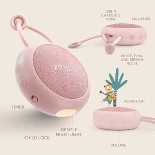 Sweety Fox Baby White Noise Machine - Roze