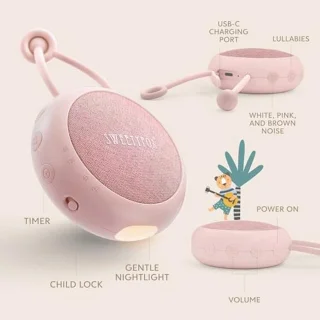 Sweety Fox Baby White Noise Machine - Roze