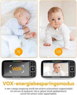 Sytifro Babyfoon met 2 camera's - Wit