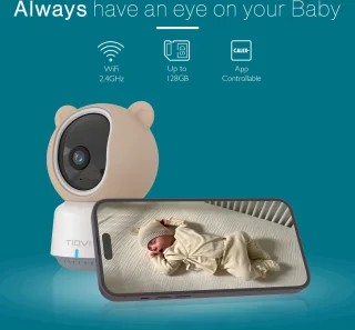 Tiqvi Smart Babyfoon met Camera 1080P WiFi