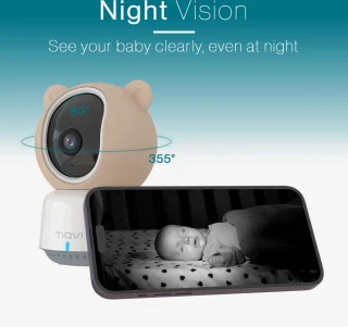 Tiqvi Smart Babyfoon met Camera 1080P WiFi