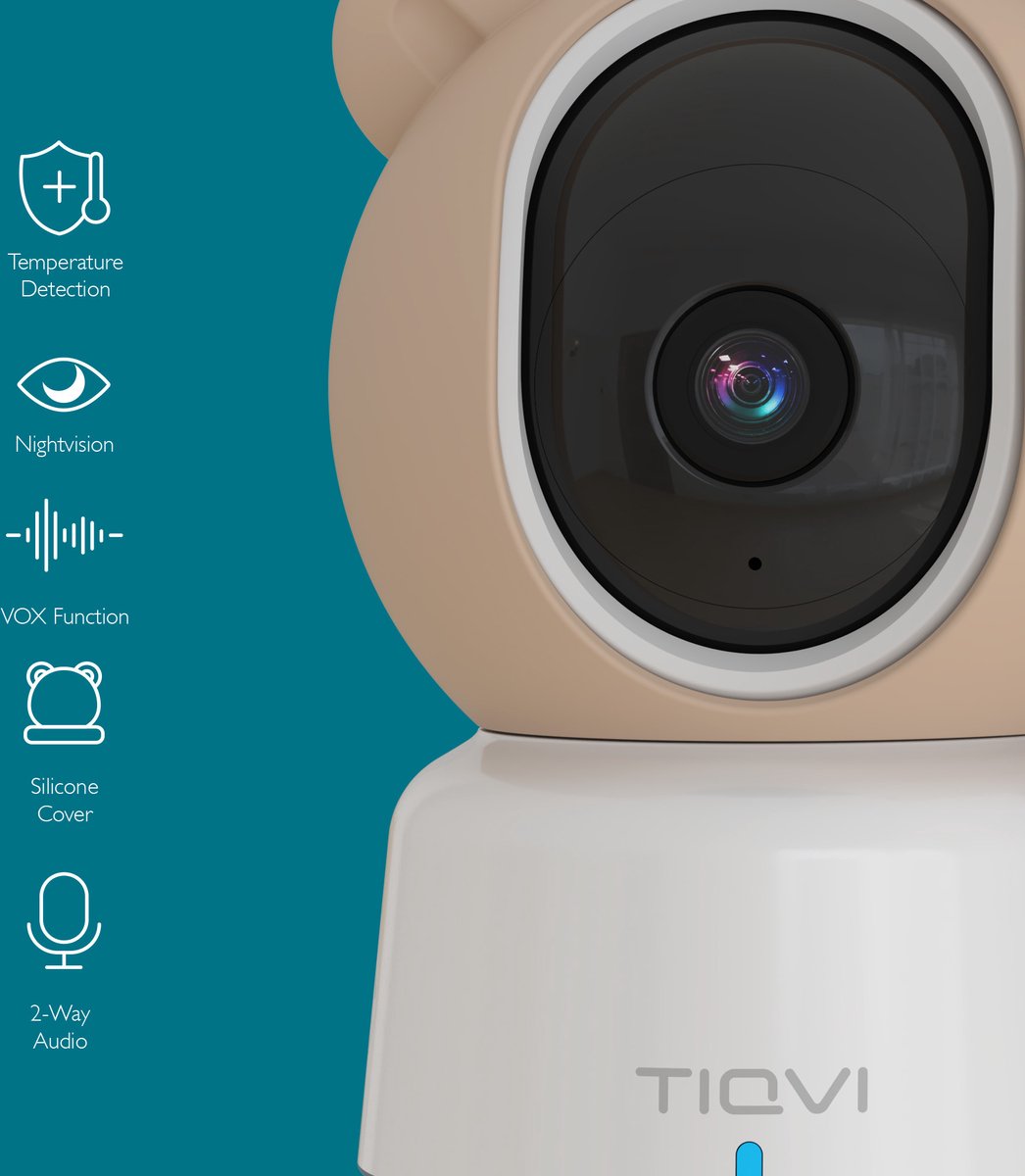 Tiqvi Smart Babyfoon met Camera en Monitor 1080P