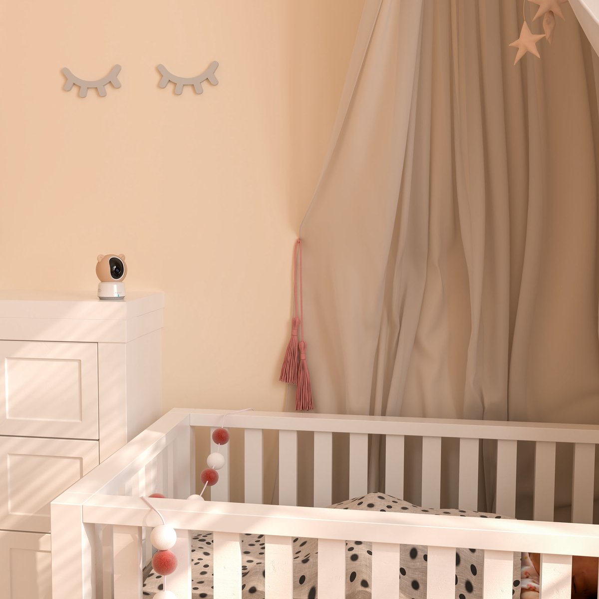 Tiqvi Smart Babyfoon met Camera en Monitor 1080P