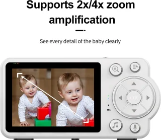 TKMARS Babyfoon met Camera 2,8 inch HD scherm