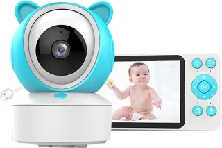 Tuya Babyfoon met 5 inch scherm en draaibare PTZ camera
