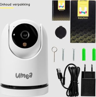 Umea Babyfoon met Camera 1080P Wit