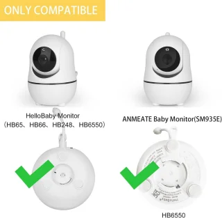 Universeel Twist Mount Babyfoonhouder voor Camera, Wit