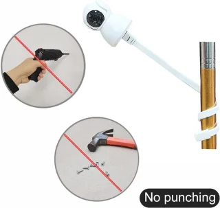 Universele babyfoon- en babycamerahouder met klem (1/4" schroef)