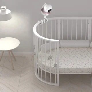 Universele babyfoonhouder voor wandmontage (wit)