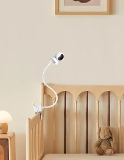 Universele babyfoonhouder zwart - 30 cm, boorvrije montage