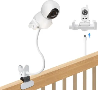 Universele babymonitorhouder met klem voor babybed