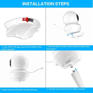 Universele cliphouder voor babyfooncamera