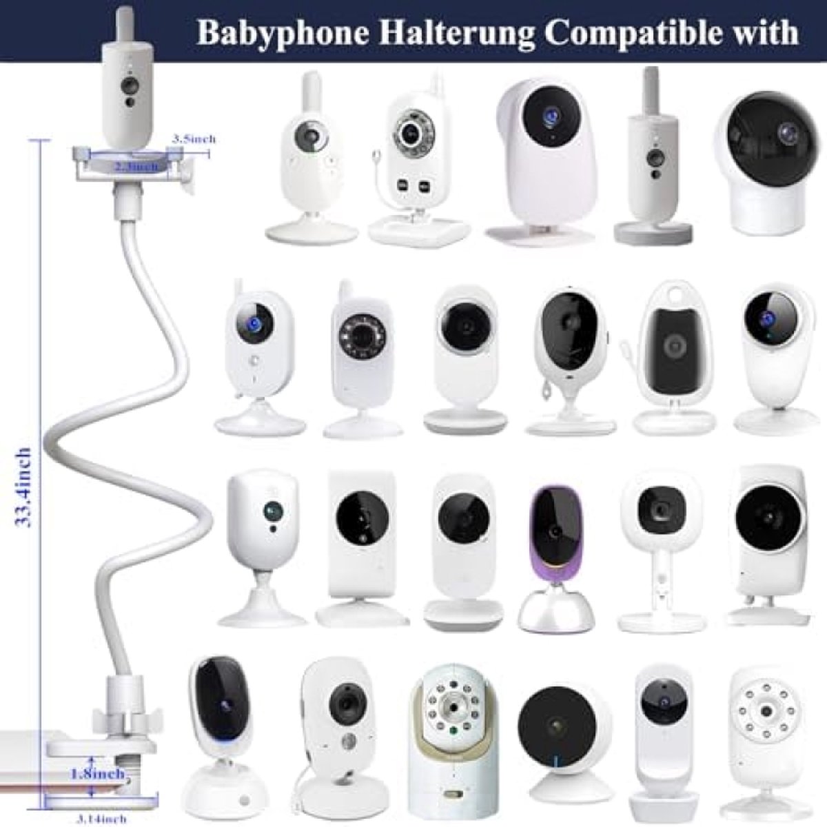 Wat vinden we goed aan de Universele Verstelbare Babycamera Standaard