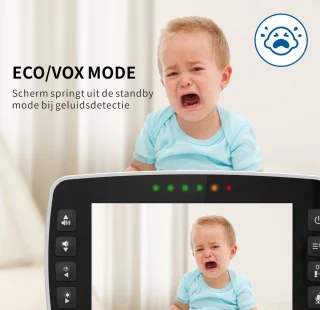 Vendar Babyfoon PRO 4.3 Inch met Camera