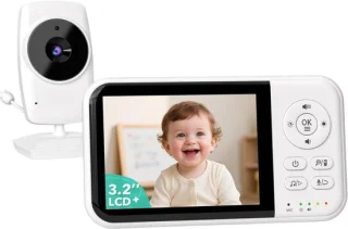 Verte babyfoon met camera 3,2 inch HD-scherm
