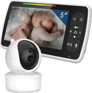Verte babyfoon met camera 5 inch