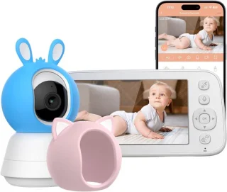 Verte babyfoon met camera 5-inch scherm
