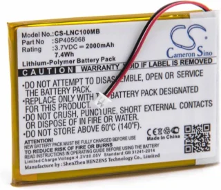 Vervangende accu 3,7V 2000 mAh