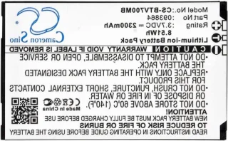 Vervangende Batterij - Oplaadbare Accu - Babyfoon Gebruik - Li-ion Technologie - 2300mAh - Zwart