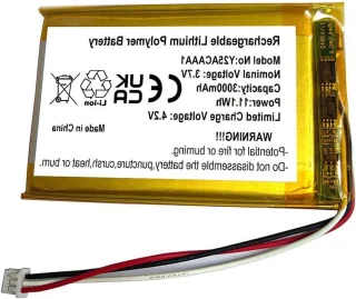 De Vervangingsaccu babyfoon 3000mAh 3.7V Zwart in één oogopslag