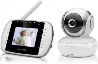 Video babyfoon met babybewakingscamera wit