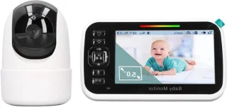Video babyfoon met camera en 5 inch lcd