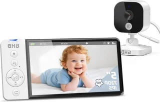 Video babyfoon met camera - wit