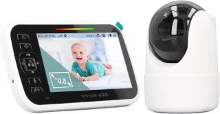 Videobabyfoon 5 inch lcd - wit