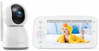 Videobabyfoon Babycamera Monitor Wit