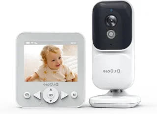 Videobabyfoon met camera, wit