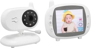 Videobabyfoon met scherm - wit