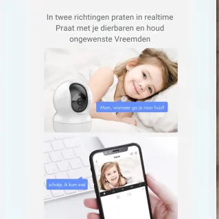 VIN® Draadloze Babyfoon - Wit