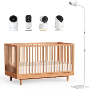 Vloerhouder babymonitor wit