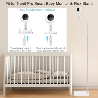 Vloerhouder voor babyfoon met 1/4 schroefgat, in hoogte verstelbaar tot 67 inch