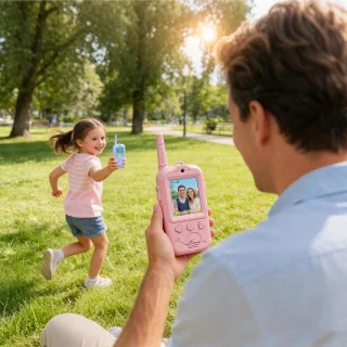 Wat vinden we goed aan de Walkie Talkie-set voor kinderen - Roze & Blauw