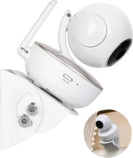Wandhouder babyfoon camera beugel 2 stuks wit
