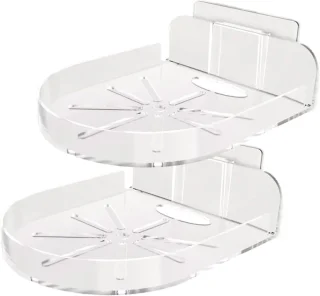 Wandmontageplank voor babyfoon en opbergrek, wit