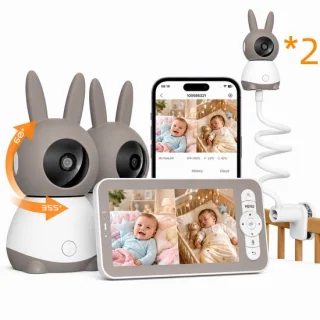 Wifi babyfoon met 2 camera's