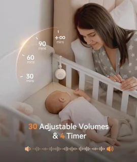 Witte Draagbare Geluidsmachine voor Baby's