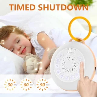 Witte Ruis Geluidsmachine voor Babykamer met Nachtlampje