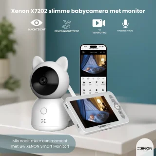 XENON Slimme babyfoon met camera en monitor